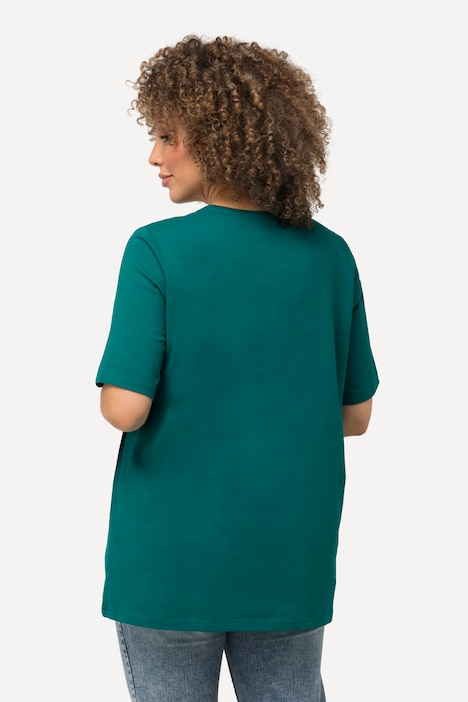 T-Shirt, A-Linie, V-Ausschnitt, Halbarm