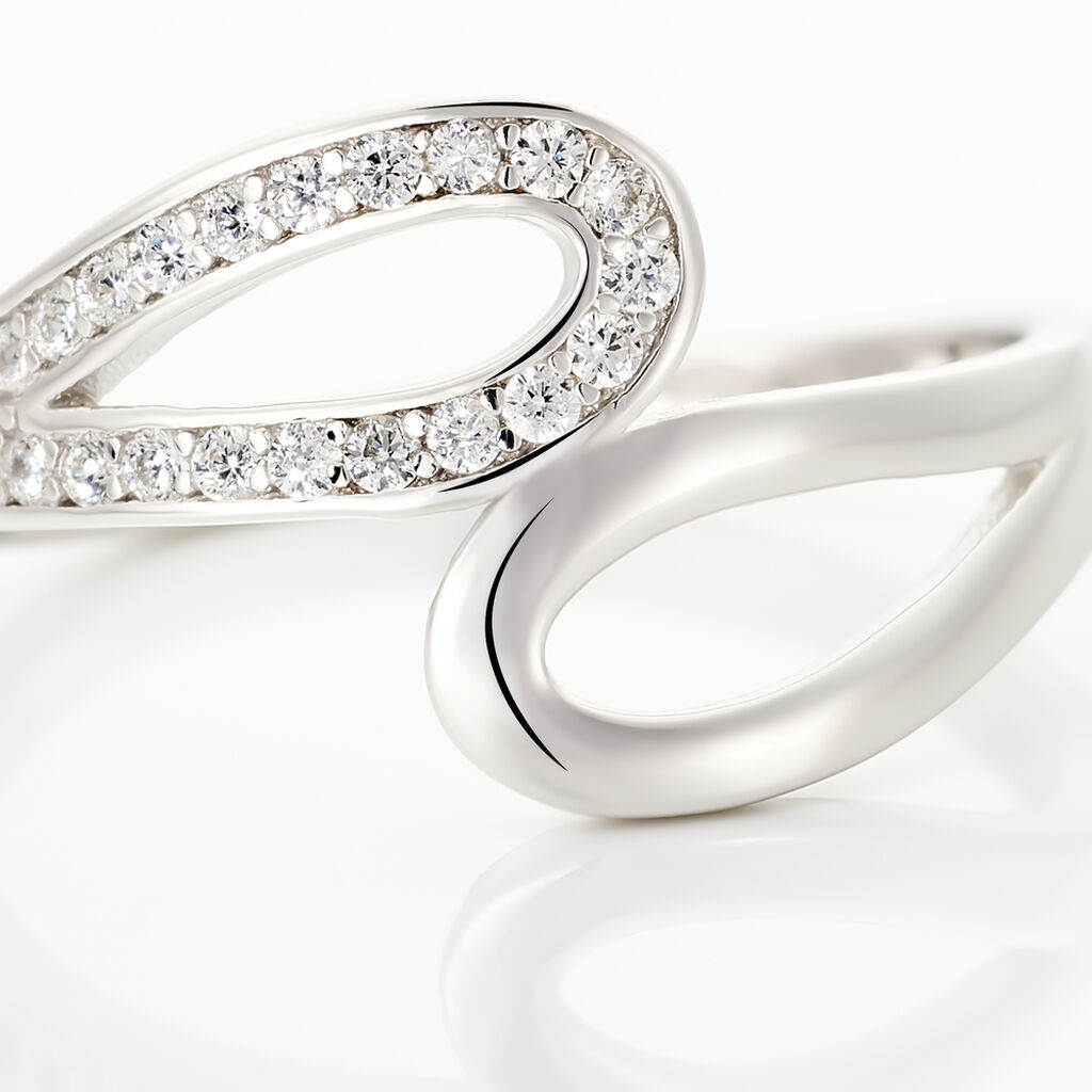 Bague Kali Argent Blanc Oxyde De Zirconium
