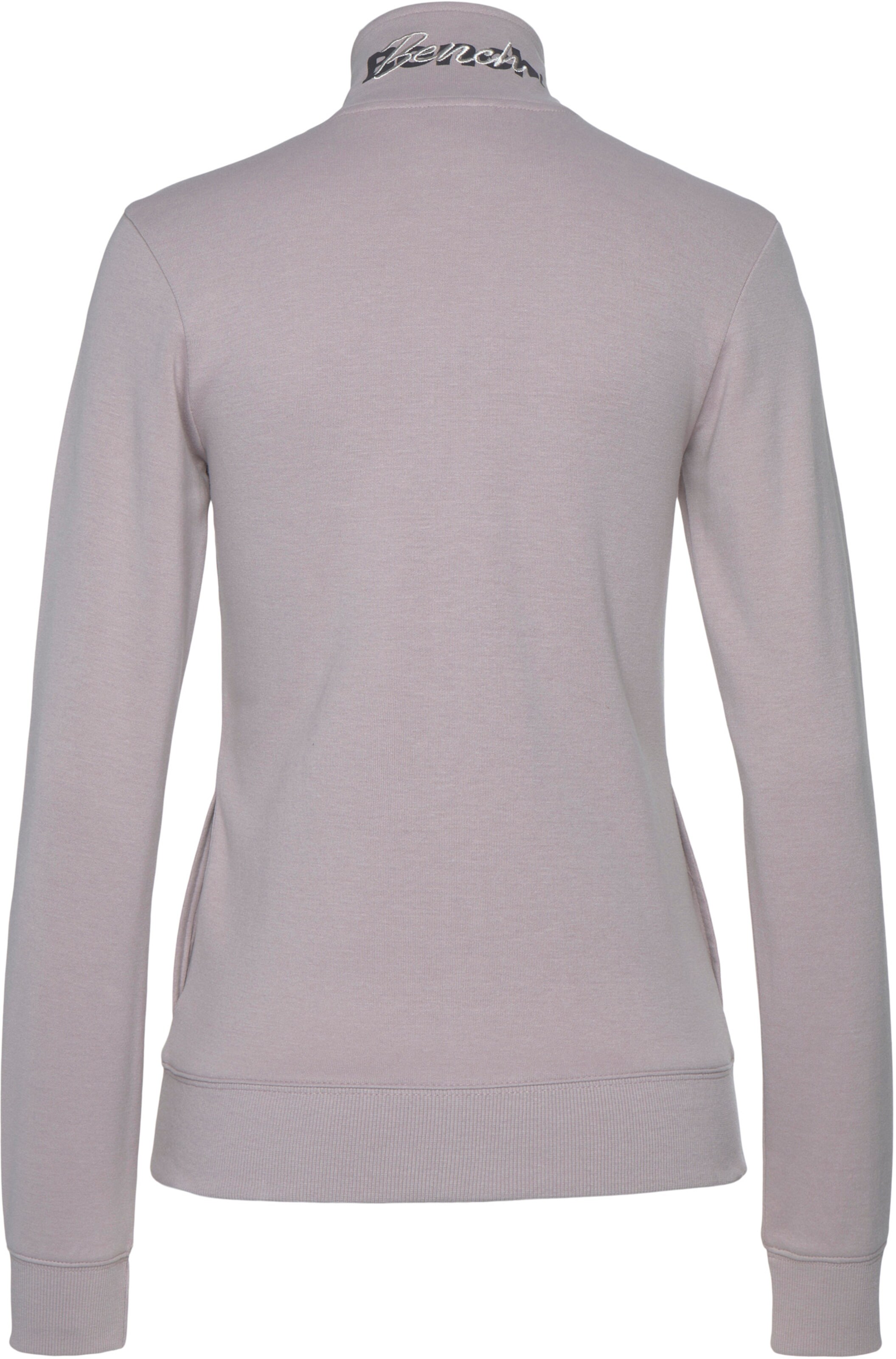 Sweatjacke in rauchrosa