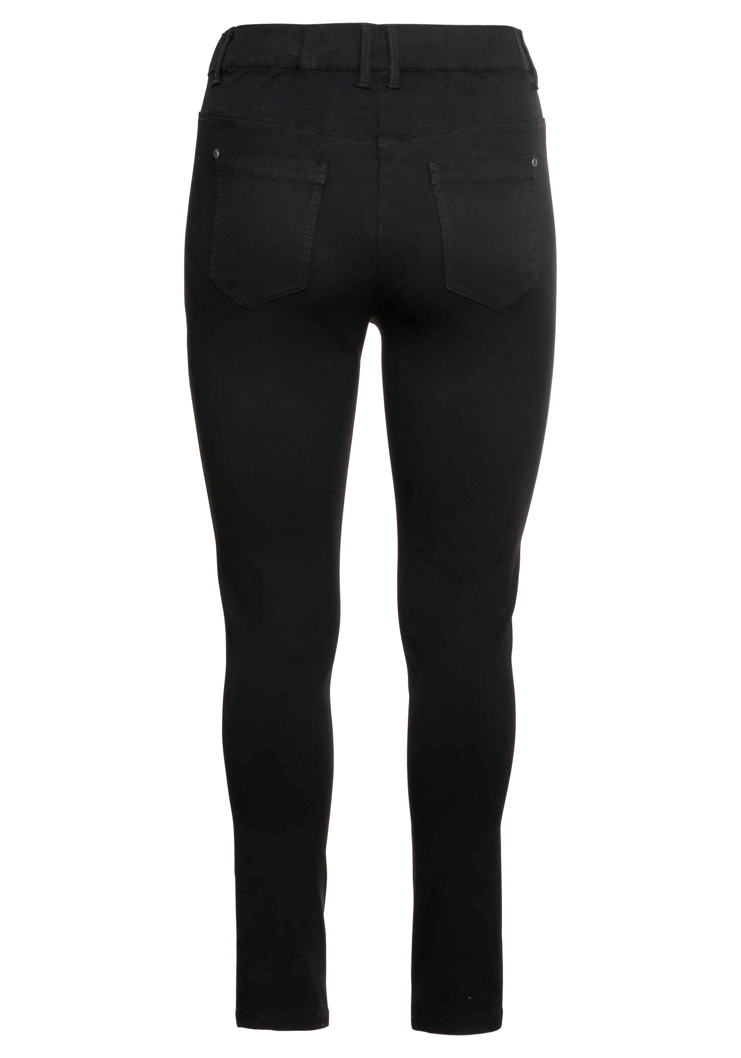 Treggings mit Schlupfbund und Gürtelschlaufen