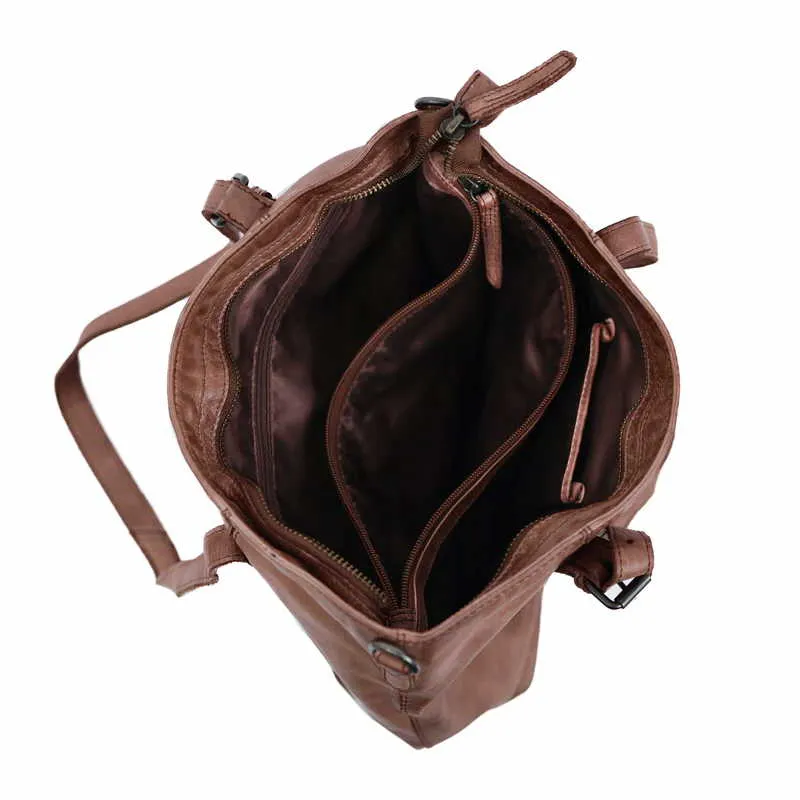 BEAR DESIGN Shopper Mittelbraun Leder
