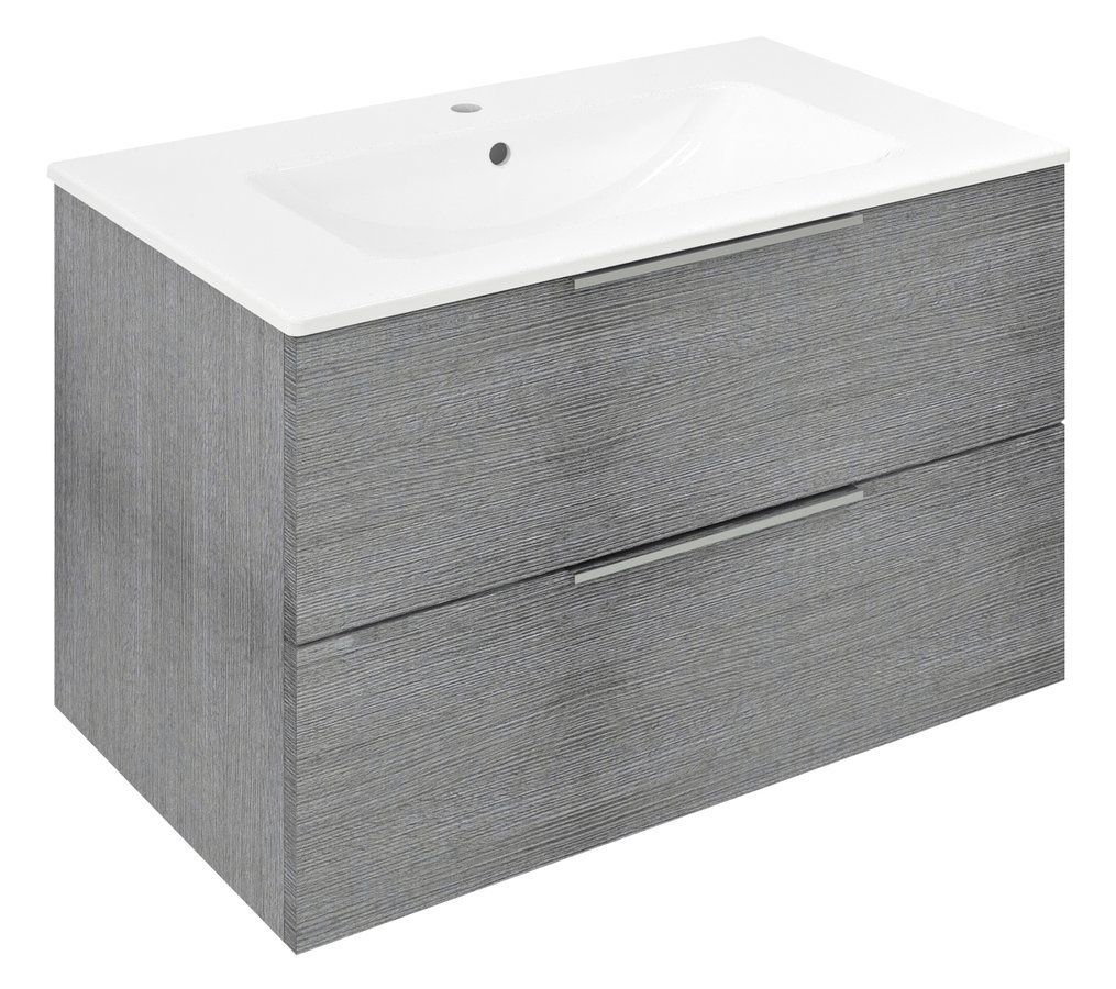 Sapho Cirasa wastafel onderkast 80x46x52cm grijs eiken