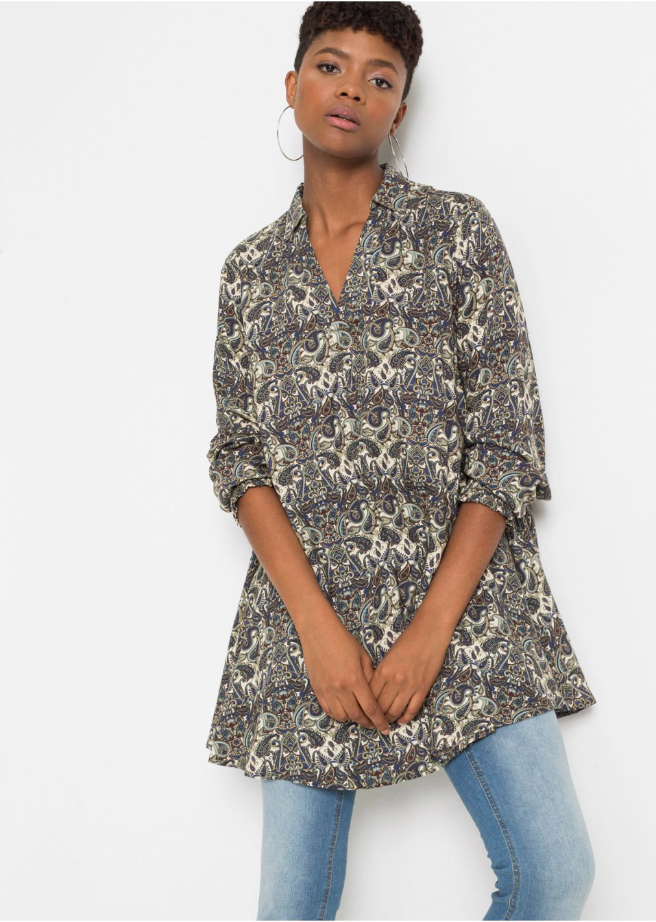 Chemisier long en viscose