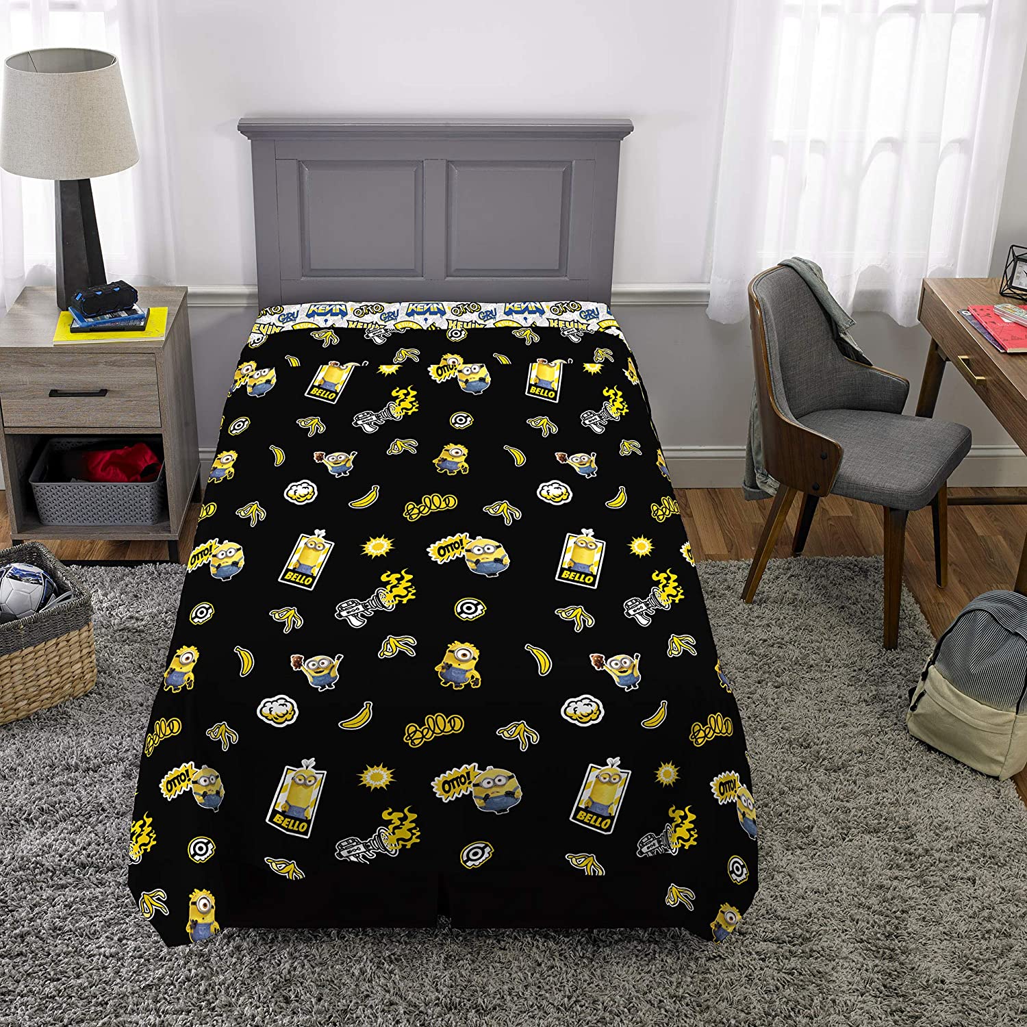 Twin Super Mario 3-Piece Bed Sheet Set.1 Flat Sheet 1 Fitted Sheet 1 Pillow Cases