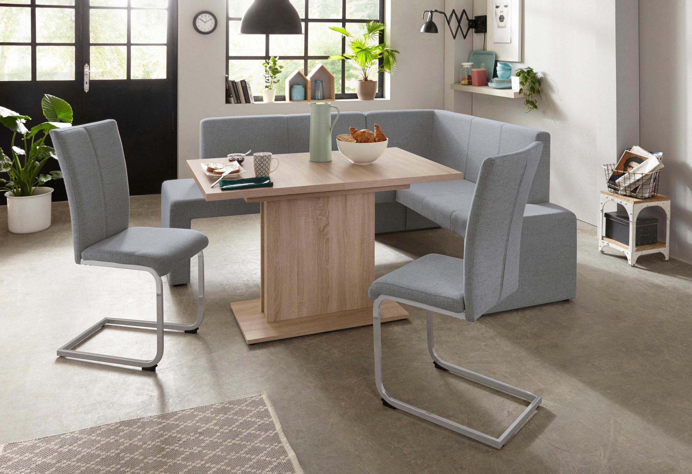 Home affaire Freischwinger »Alex« (Set) 2 Stk.Stuhl belastbar bis 120 Kg, Gestell im Chrom-Look