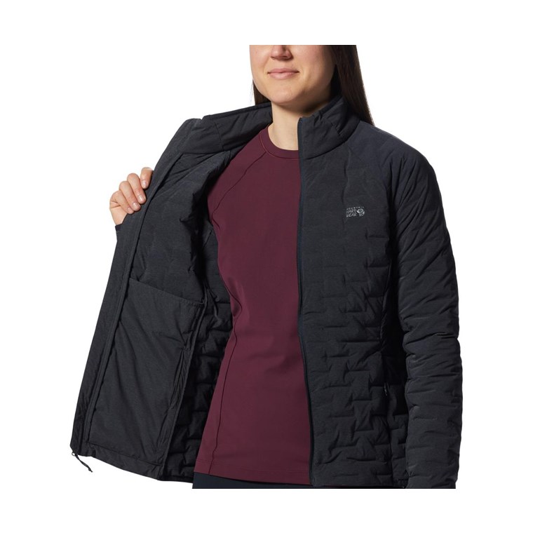 Mountain Hardwear Stretchdown Light Jacket Women Dark Storm Heather