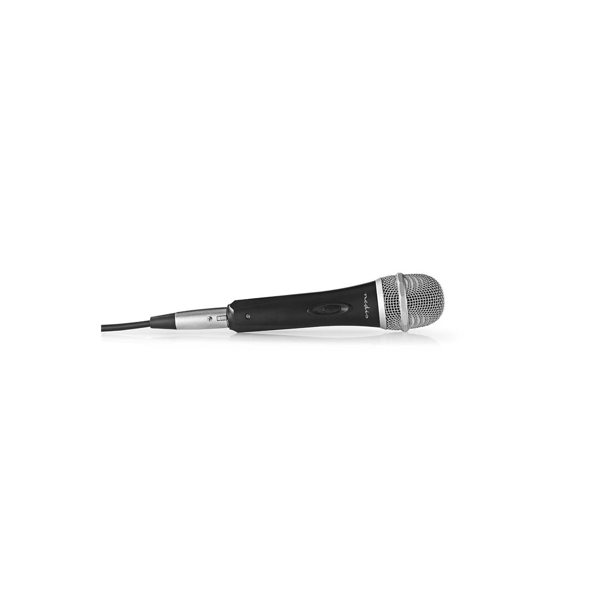 Nedis Wired mikrofon | Kardioid | Avtakbar kabel | 5.00 m | 50 Hz - 15 kHz | 600 Ohm | -72 dB | Av/på-bryter | Reiseveske inkludert | ABS / Aluminium | Grå / Sort