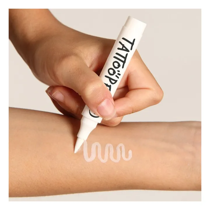 Nailmatic Kids Feutre de tatouage temporaire Tattoopen | Blanc
