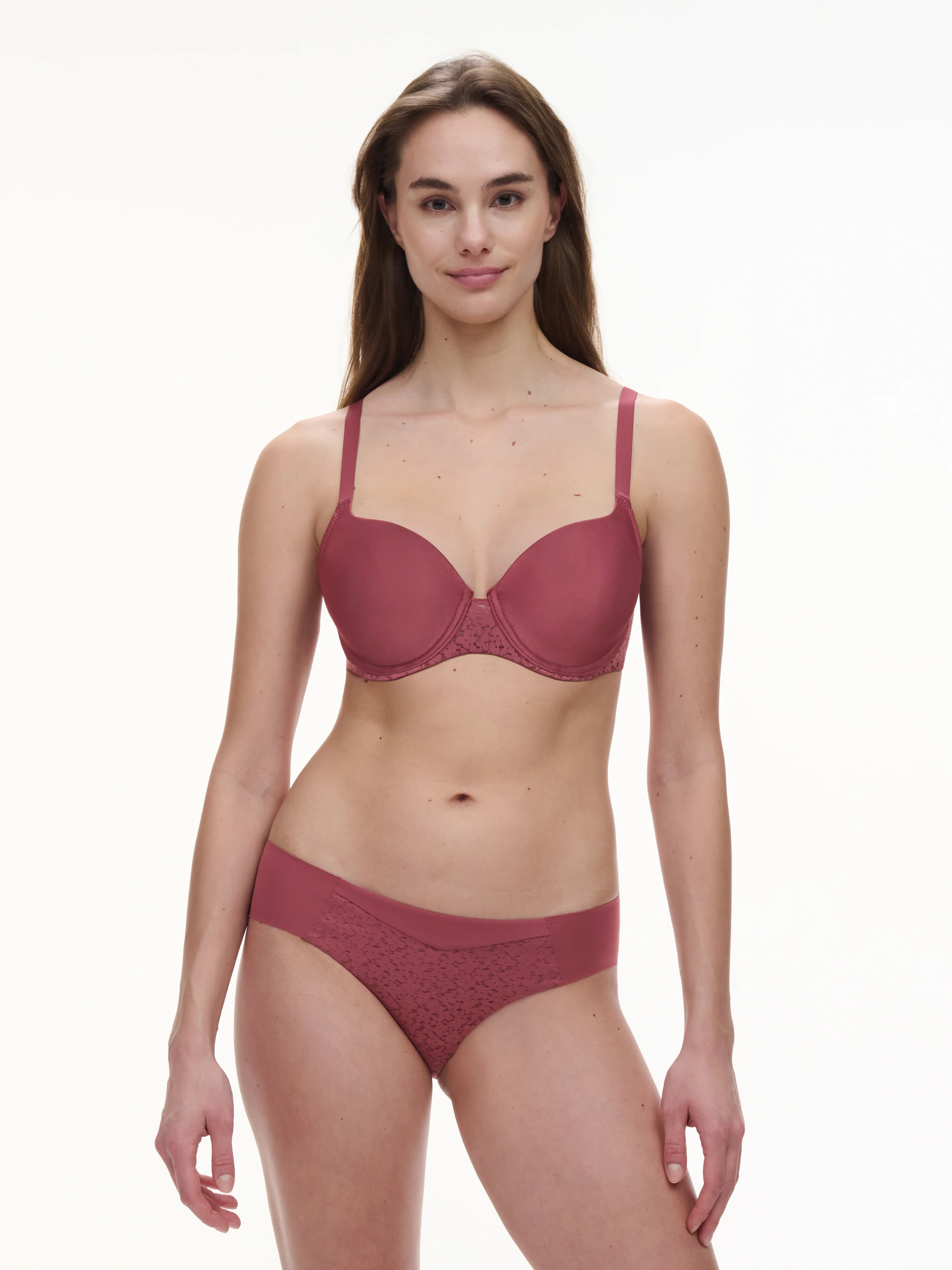 NORAH - Soutien-gorge coques emboîtant en dentelle | Rose