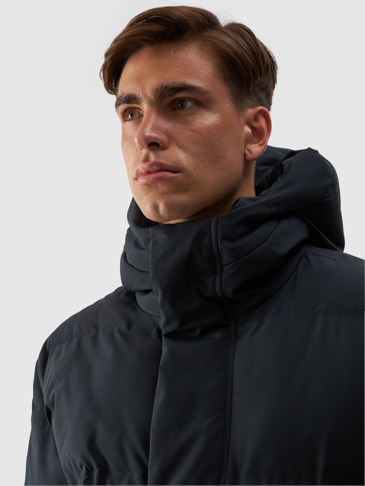 4F Steppjacke mit Kapuze