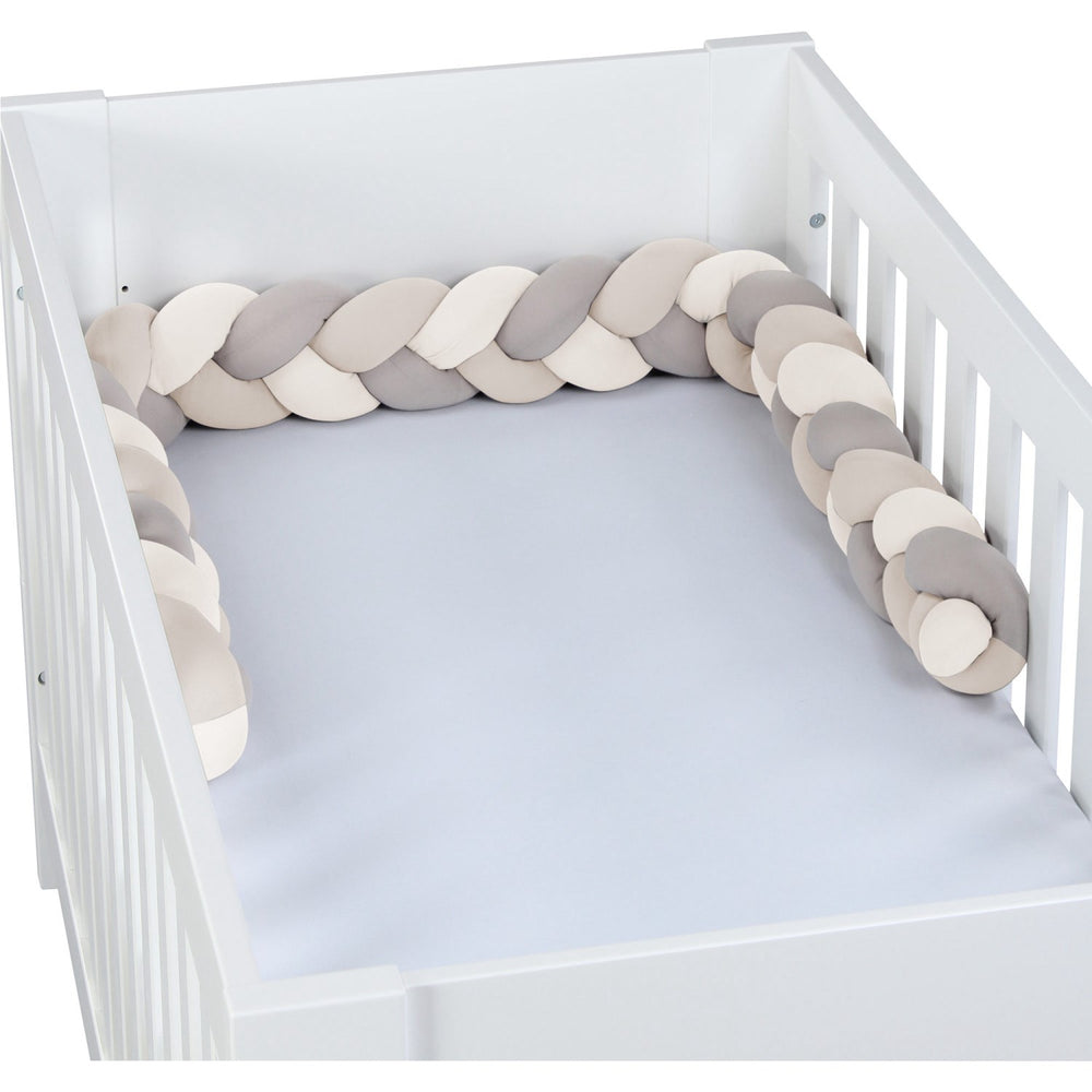 Køb babybay ® Flettet Sengerand Ivory/Beige/Cream 200 Cm