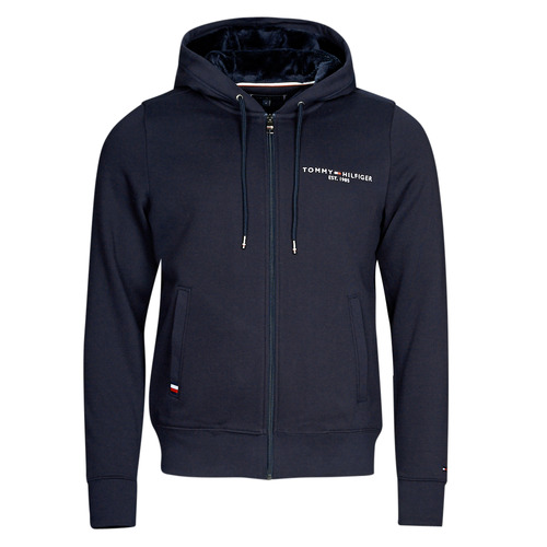 Tommy Hilfiger - TOMMY LOGO FUR LINED HOODY - Marine