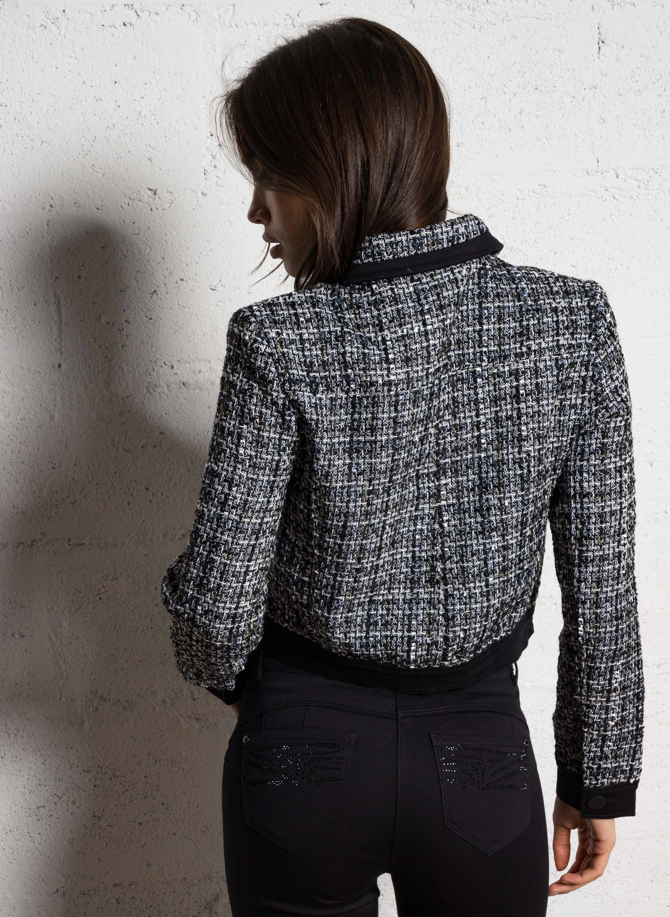 VRODA - Veste cintrée tweed | Multicolore
