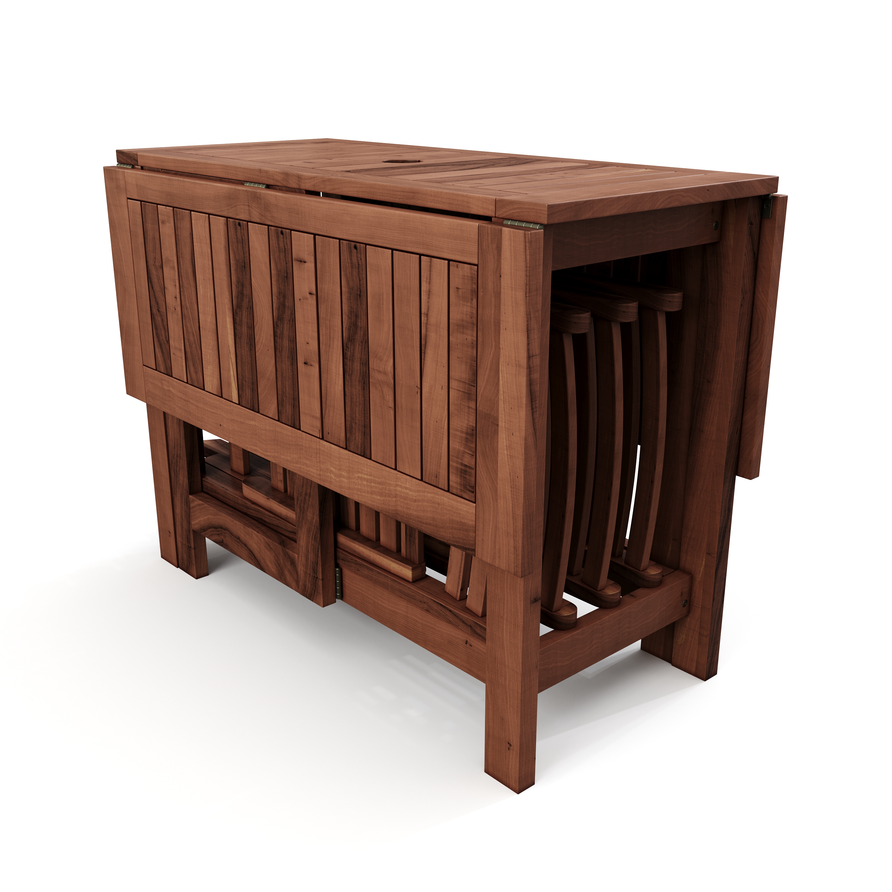 Gartenmöbel Set Holz MALAGA 5-teilig