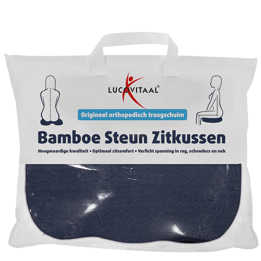 Bamboe Steun Zitkussen 37 cm x 46 cm x 8 cm