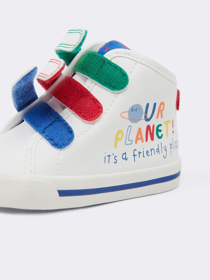 Tênis bota de cano curto Planets - Branco