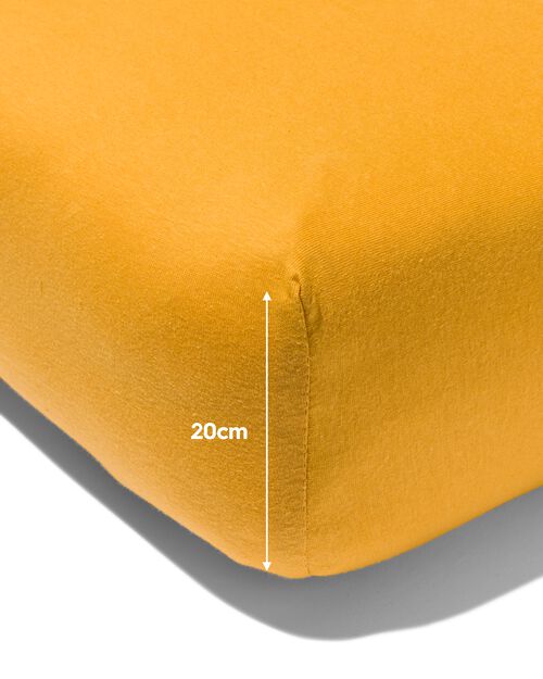 drap-housse enfant jersey 70x150 jaune ocre