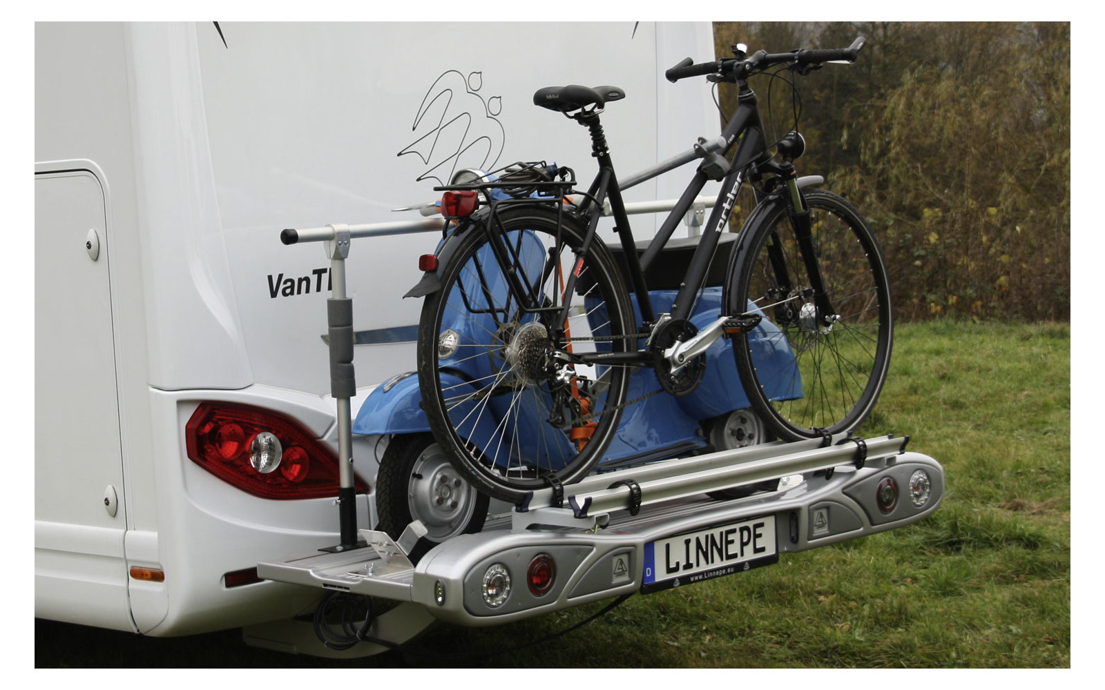 Linnepe Fahrradhalter Basic für Fahrradhalter für Lastenträger SlidePort