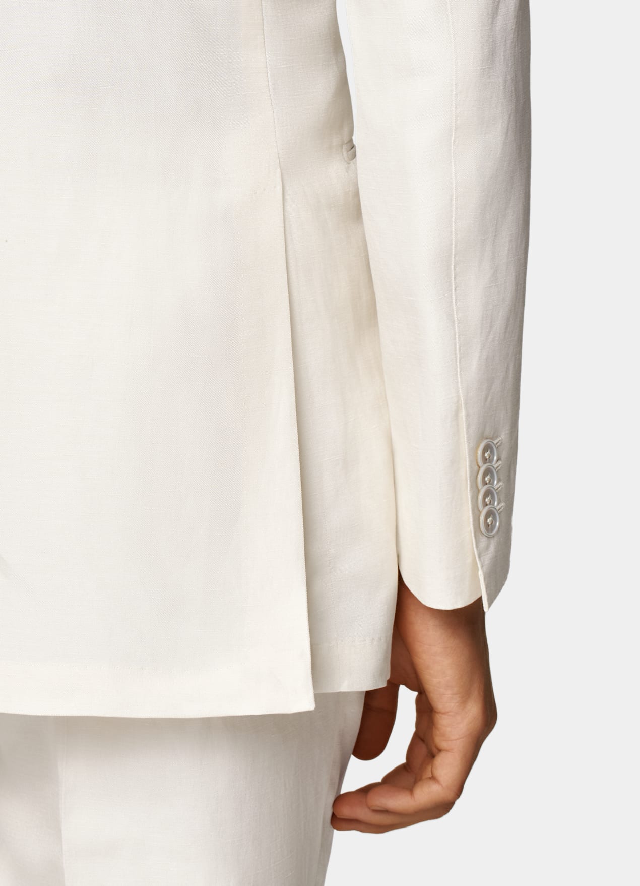 Costume Havana coupe Tailored blanc cassé