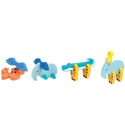 Ludi Schaumstoff-Puzzlespiel - 3D - 18 Teile - Tiere