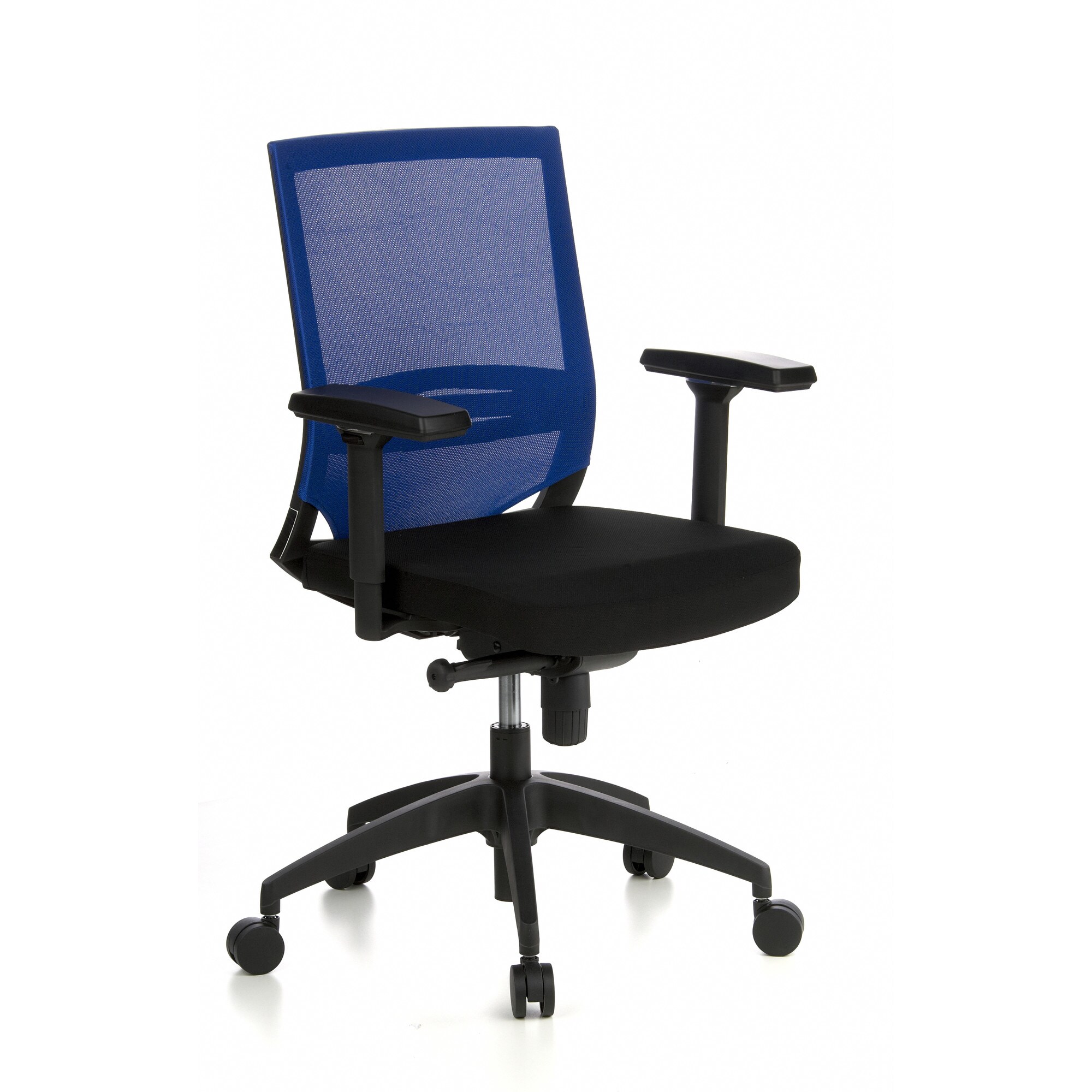 Profi Bürostuhl PORTO BASE Stoff/Netzstoff mit Armlehnen (höhenverstellbar) hjh OFFICE