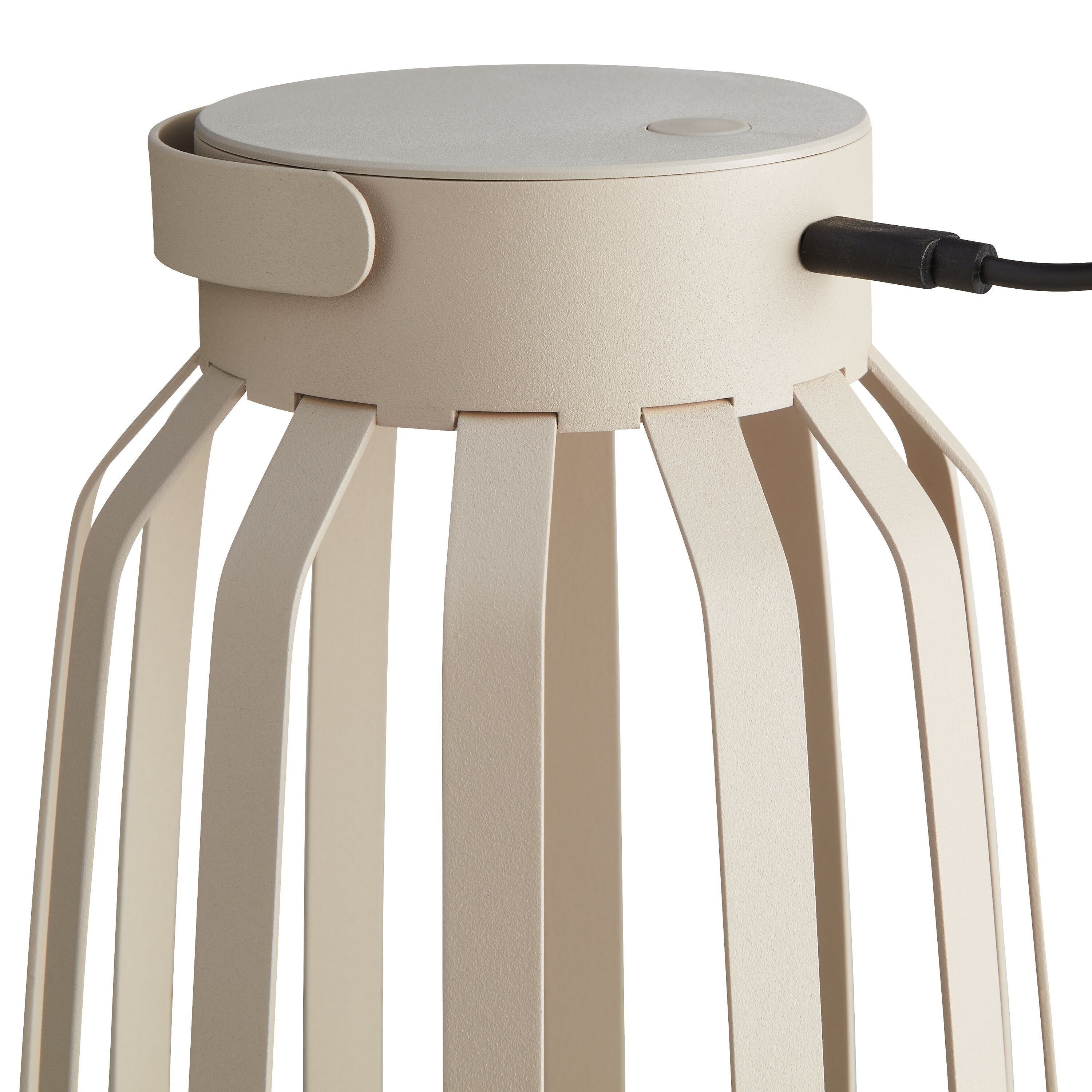 BALI Tischleuchte - Beige / B: 14.0 cm x H: 21.0 cm