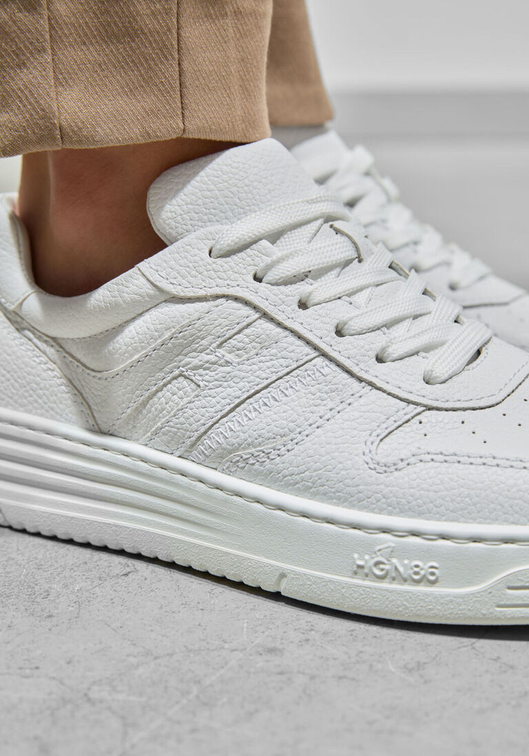witte hogan lage sneakers h630 allacciato