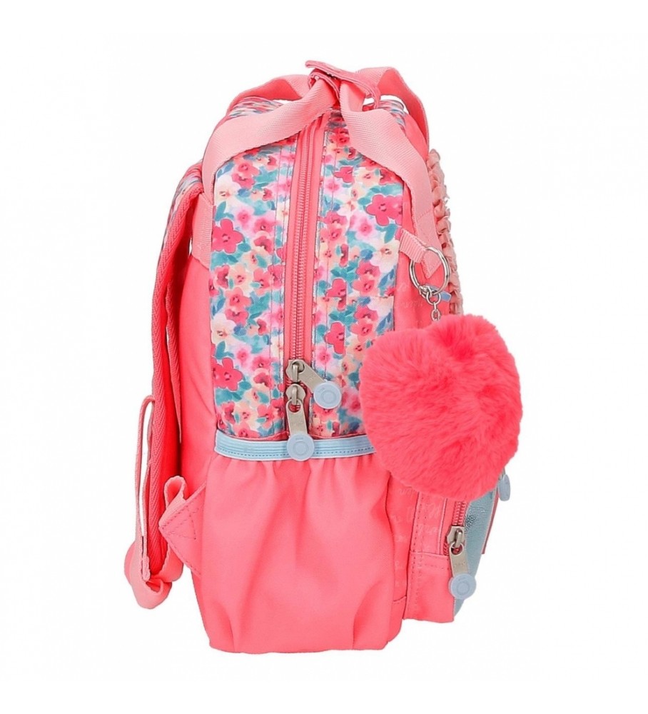 Mochila pequena Enso Together Growing adaptável rosa