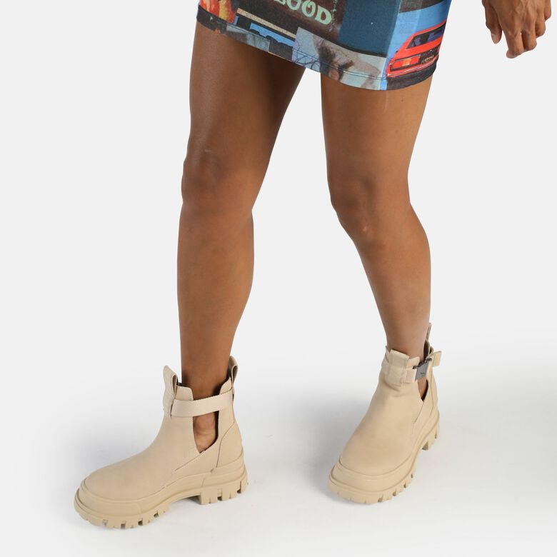 Aspha Coa Bottines à talon vegan, beige