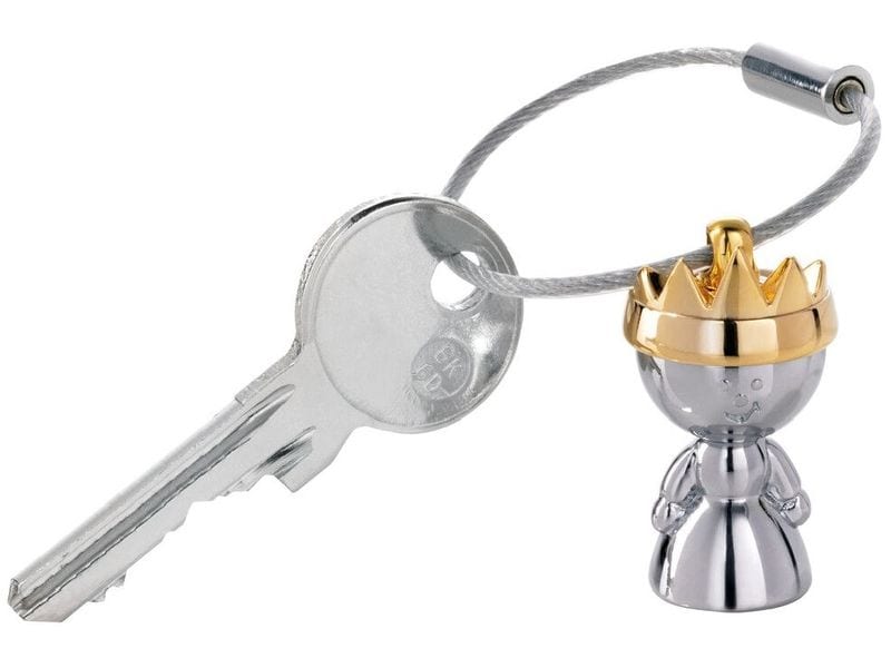 Troika Schlüsselanhänger Little Queen Silber / Gold Schlüsselanhänger mit goldener Krone