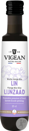 Vigean Huile Vierge Bio De Lin 250ml