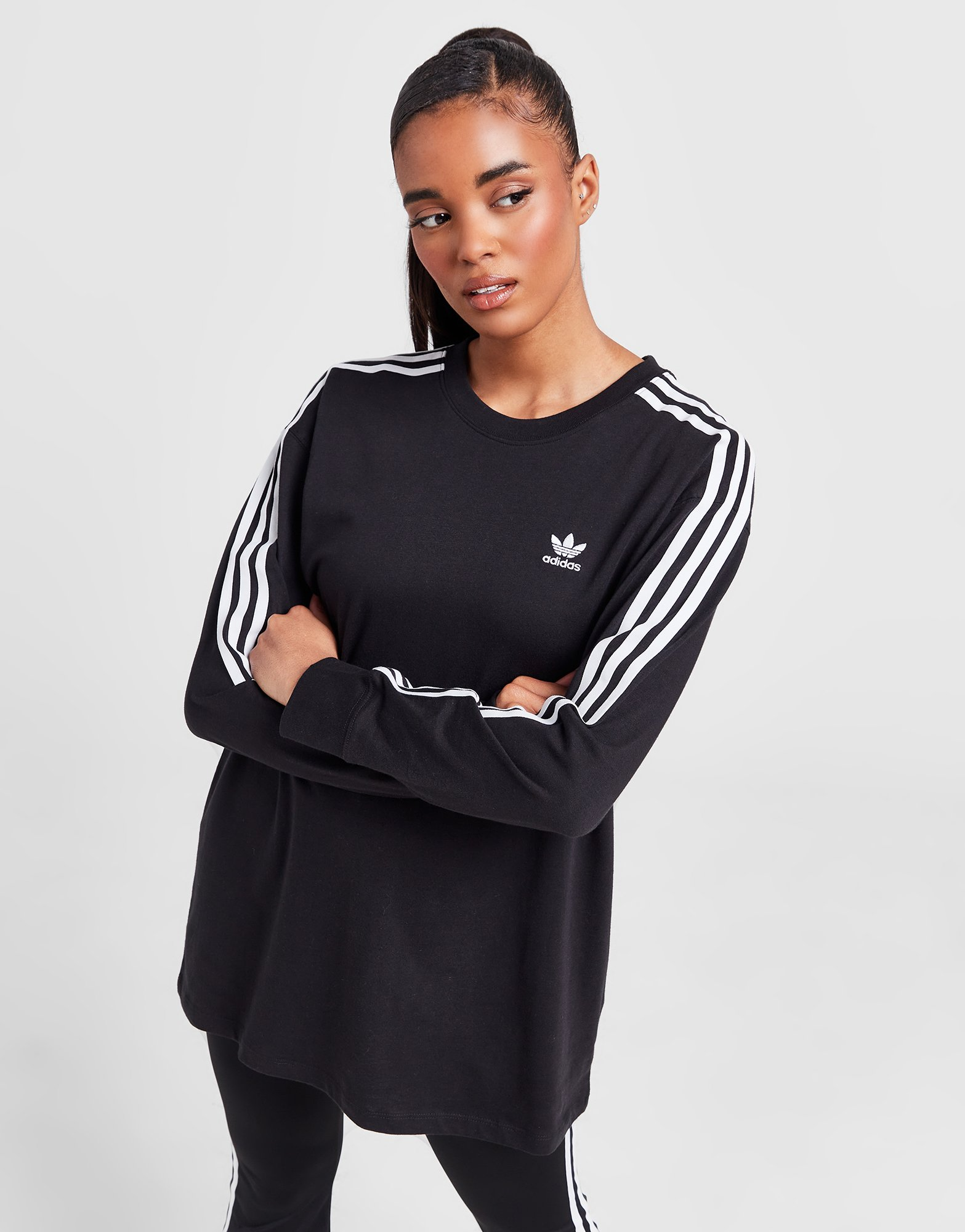 adidas Originals T-shirt Manches Longues Boyfriend Femme