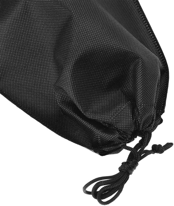 INF Oppbevaringsposer med snøring 5-pakning 15 × 20 cm Sort