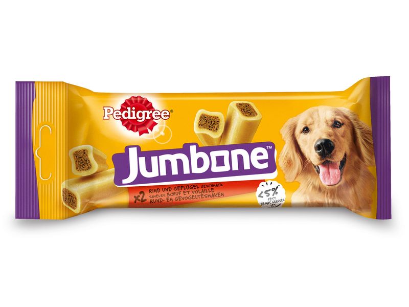Pedigree Jumbone Large mit Rind 180 g Knuspriger Kauspass mit saftigem Rindkern