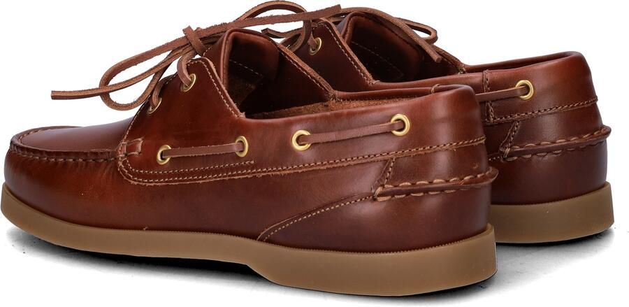 Nelson leren bootschoenen cognac