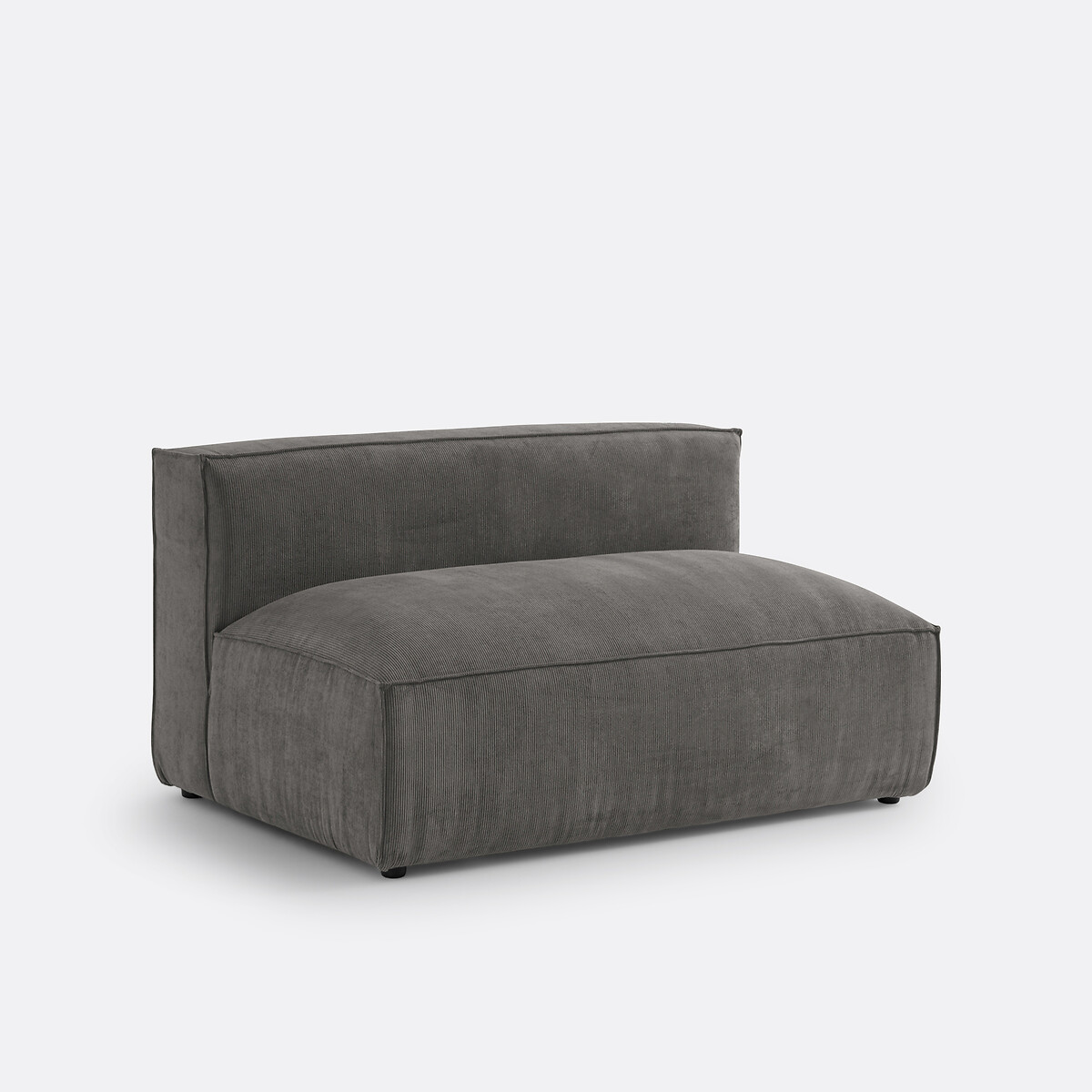 LA REDOUTE INTERIEURS<br>Sofá modular de 2 lugares em veludo canelado, Seven