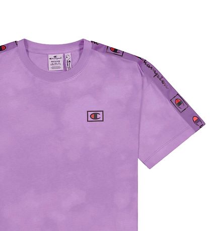 Champion Fashion T-Shirt - Lila m. Logo