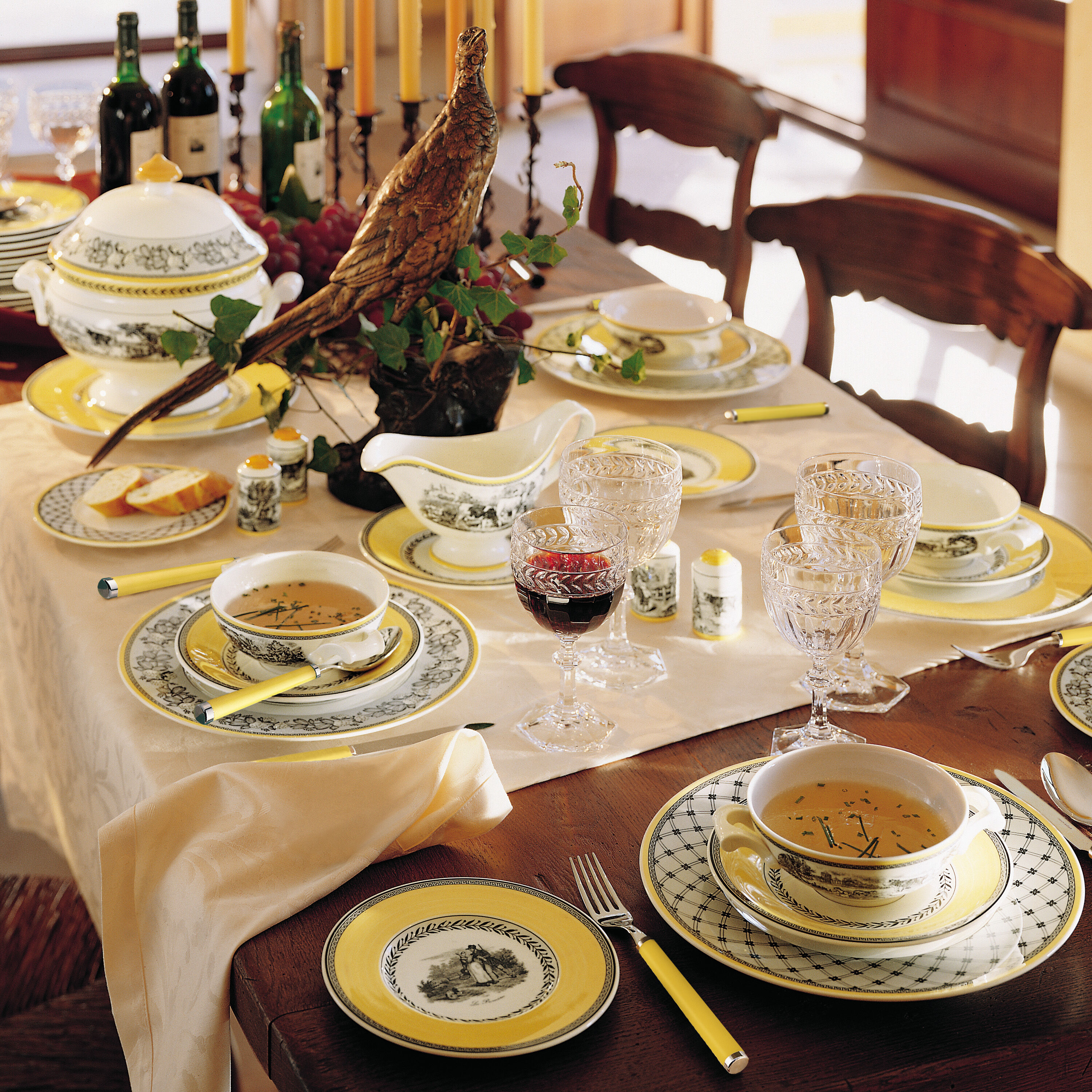 Audun Bread plate Multi-colored, 7.1'', Premium Porcelain