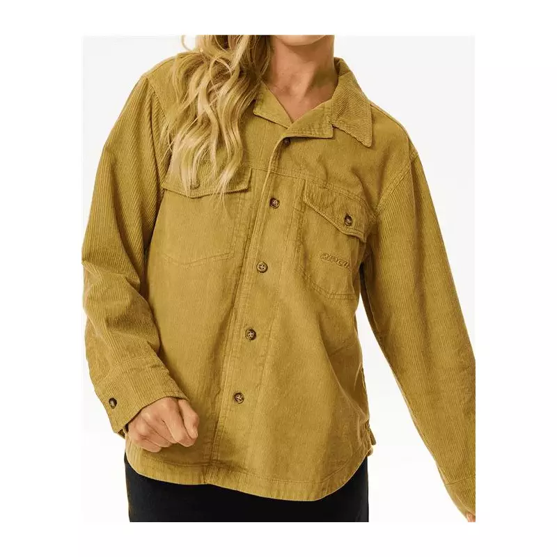 Chemise femme RIPCURL Stevie Cord Shirt Khaki