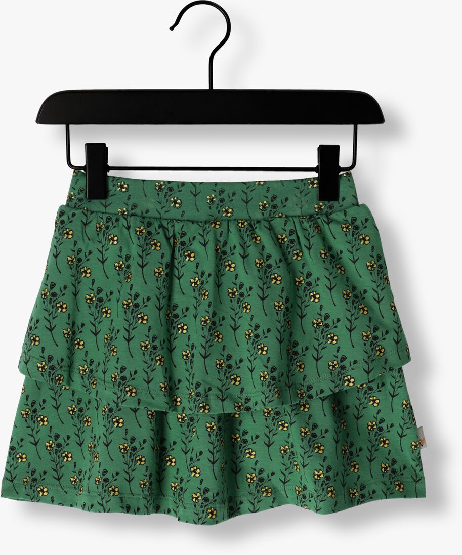 MOODSTREET groene moodstreet minirok flower print double stroke skirt