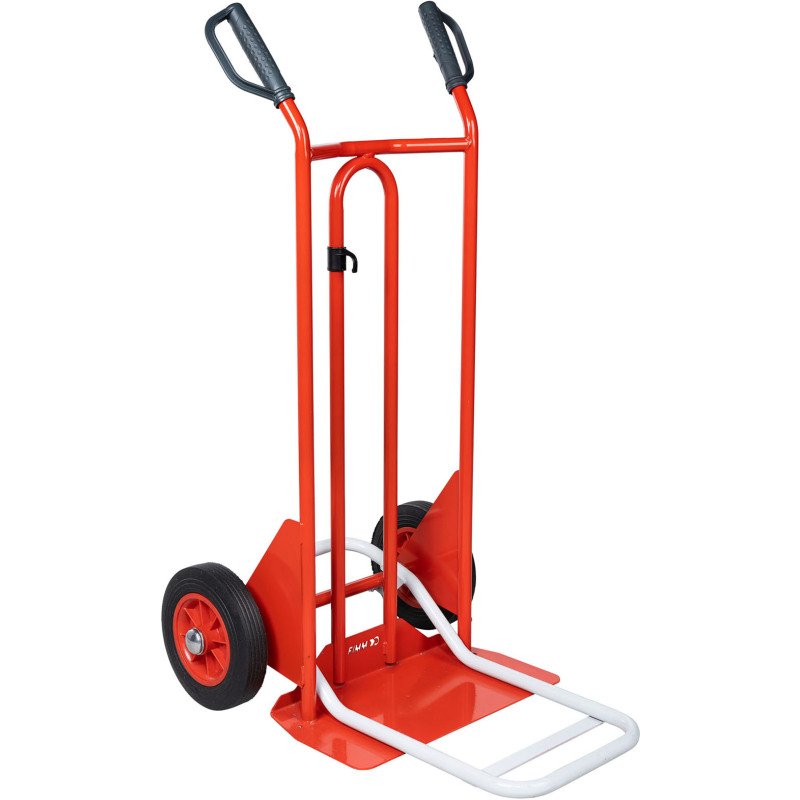 Diable acier double pelle fixe et rabattable - Charge 250 Kg