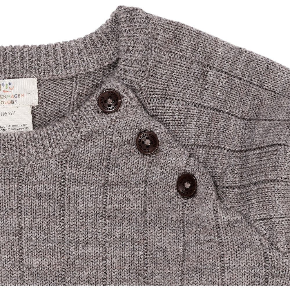 Natural Melange Merino Striktrøje