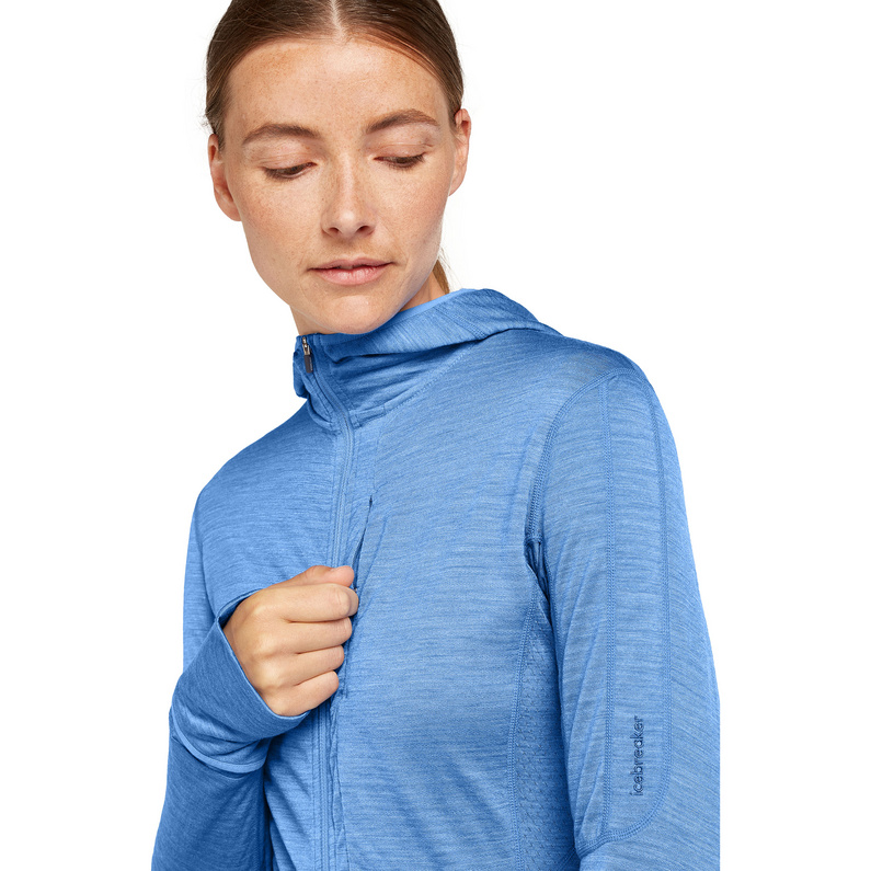 Icebreaker Damen 200 Realfleece Descender Hoodie Jacke
