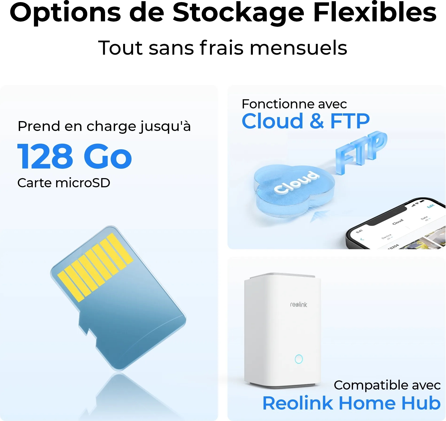 Reolink Argus Series B320 avec panneau solaire Caméra de surveillance