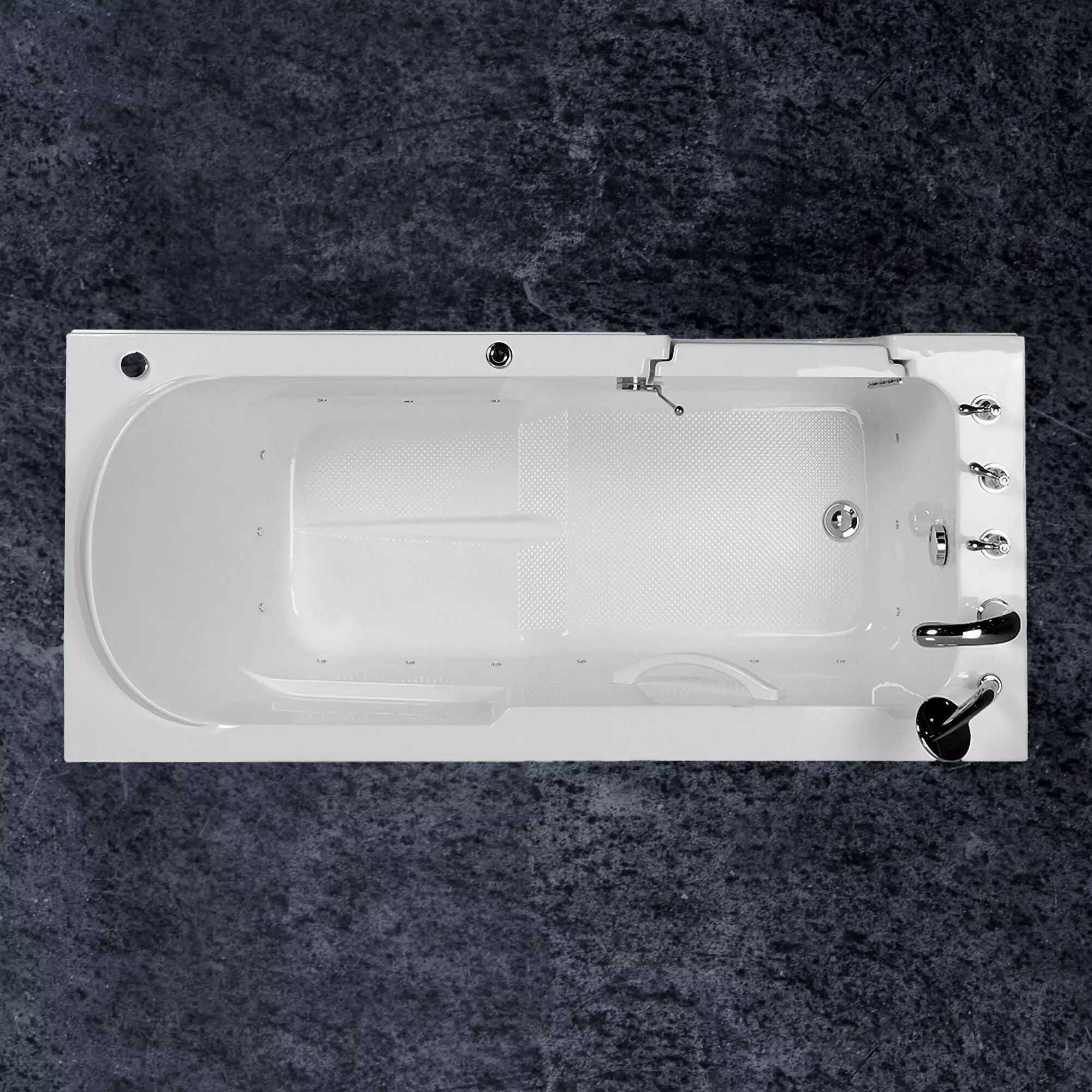 PureHaven Seniorenbadewanne Sitz- und Whirlpool mit Massagedüsen integrierte Tür für leichten Einstieg - versch. Ausführungen
