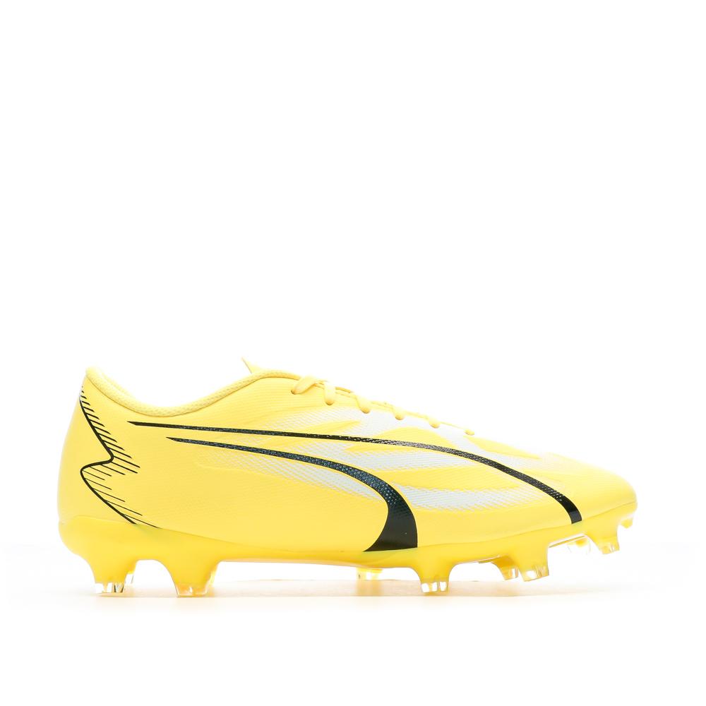 Puma Chaussures de football Blanc/Jaune Homme Puma Ultra Play Fg/ag 107423-01