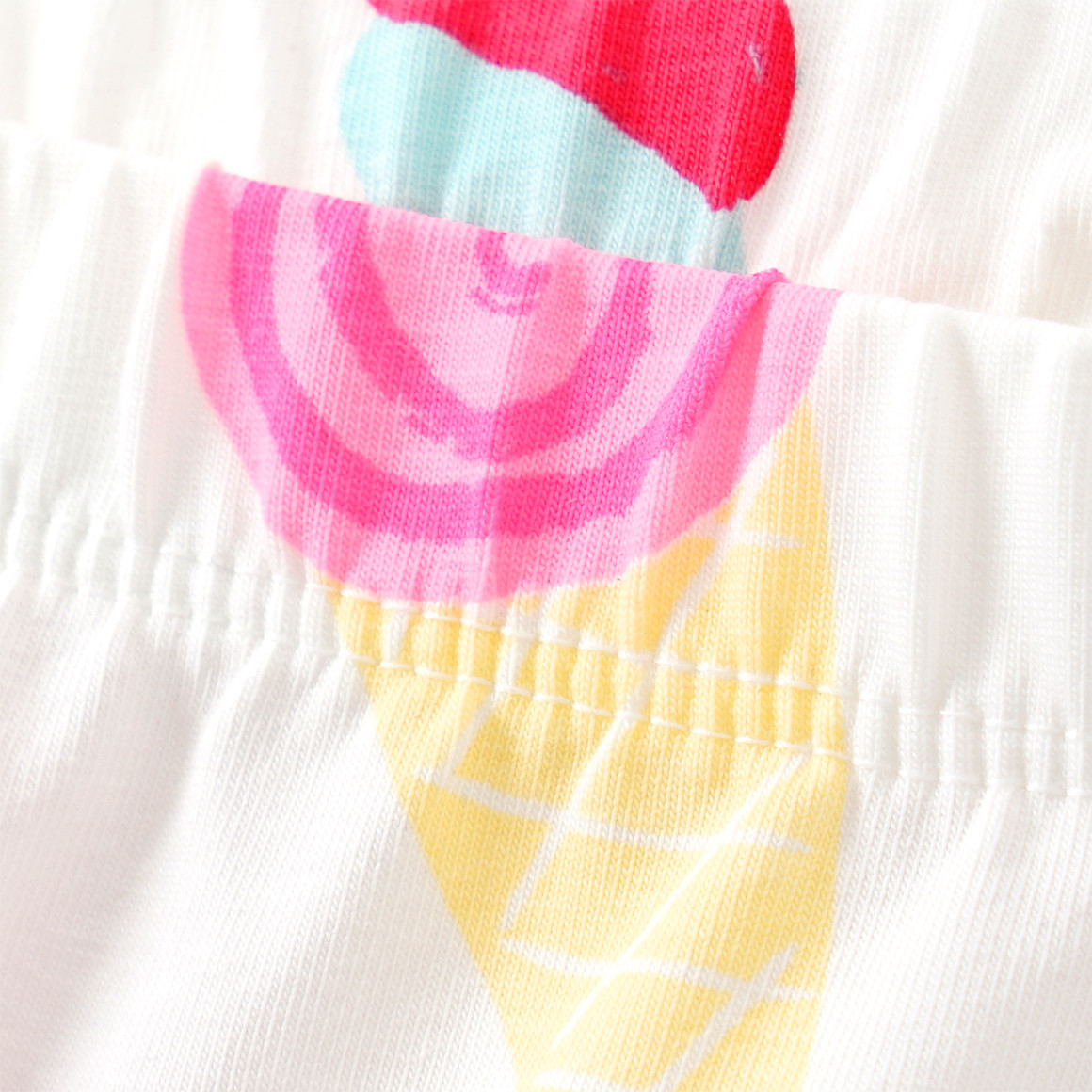 Famy 3 Mädchen Radler mit bunten Motiven rosa / helltürkis / weiss