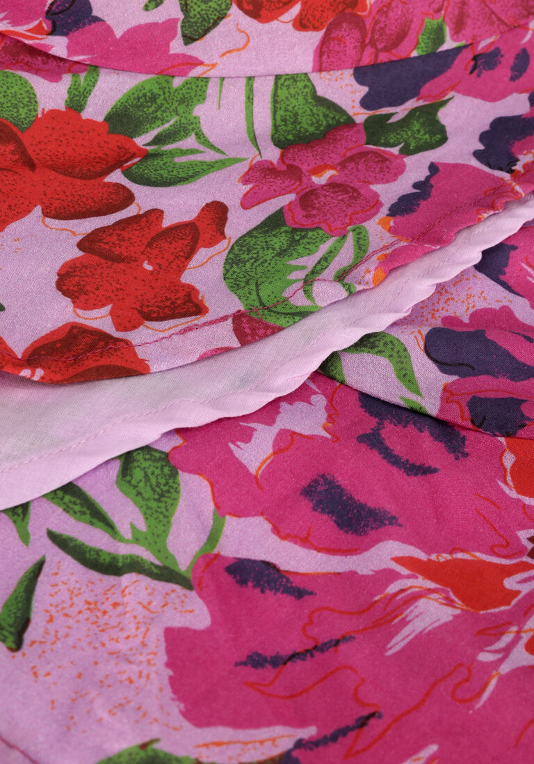 ALIX THE LABEL multi alix the label mini jurk ladies woven painted flower broderie dress