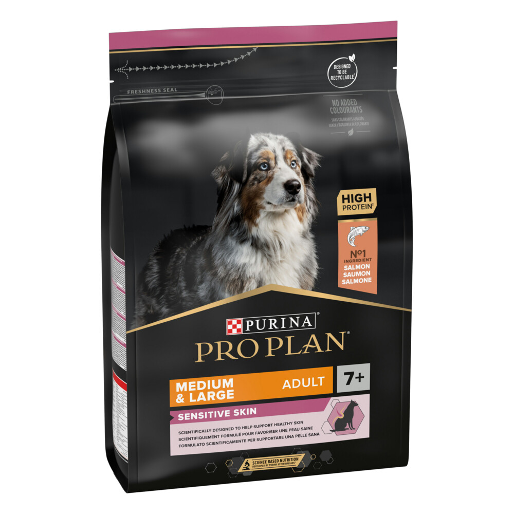 Pro Plan Adult 7+ Medium & Large Sensitive Skin Zalm3 kg