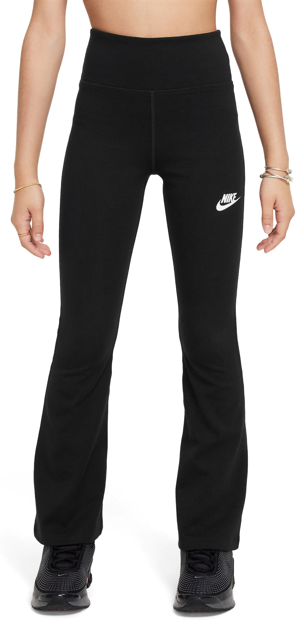 Sportswear Classic Flare Tights Jente 010/Black/White